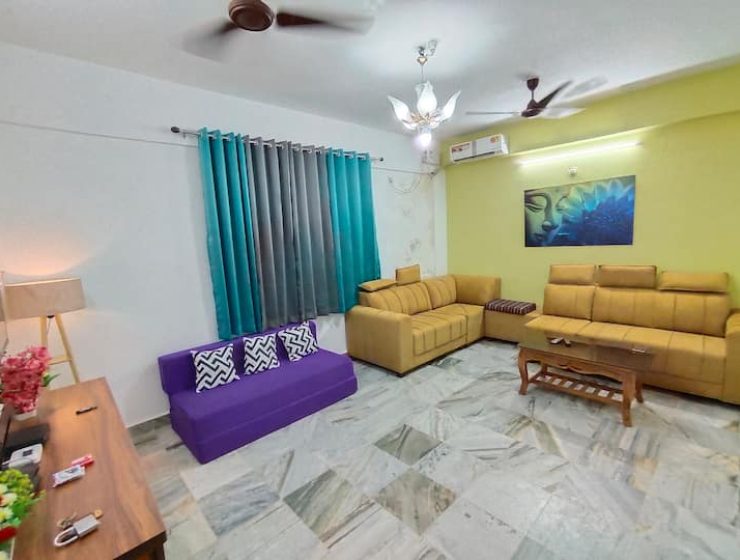 Air-conditioned 2 Bedroom Flat Nr Calangute Beach
