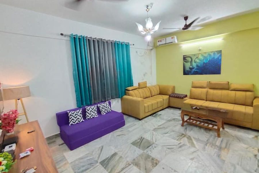 Air-conditioned 2 Bedroom Flat Nr Calangute Beach